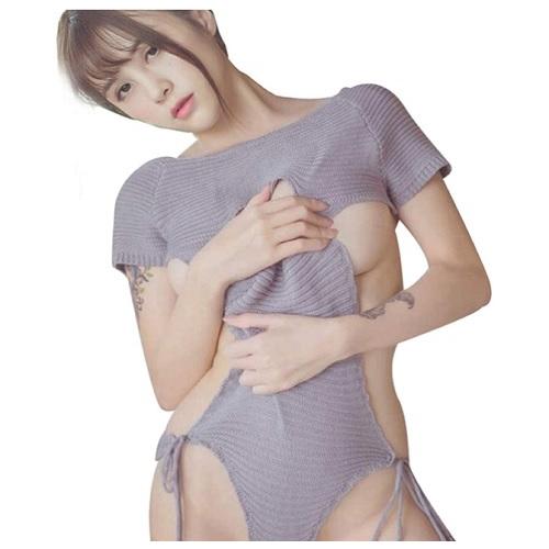 童貞を殺すセーター  バックレス ニット ハイネック タートルネック ノースリーブ  仮装 コスチュ...