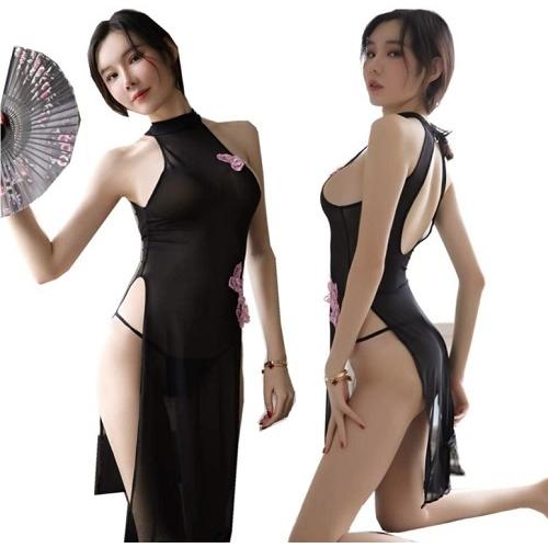 チャイナドレス コスプレ セクシー ランジェリー チャイナ服 コスチューム Ｔバック付き