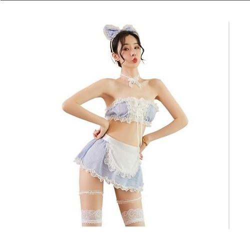 メイド服 コスプレ ブラジャー スカート カチューシャ エプロン セクシー ハロウィン 仮装 可愛い...