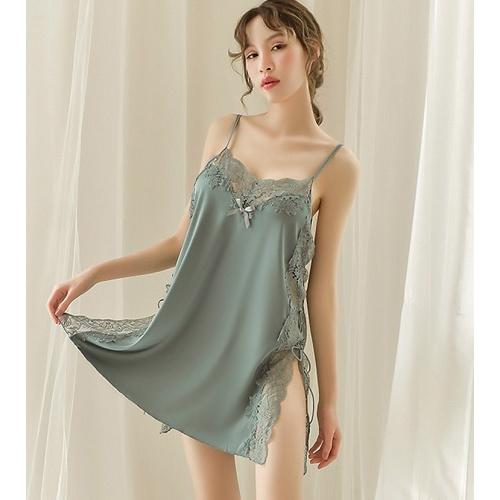 【D-C10140】ベビードール　ランジェリー レディース ハーフスリップ 下着 女性 レース柄 可...