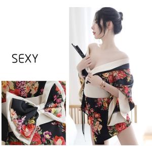 セクシー コスプレ 花魁 和服 着物 ランジェ...の詳細画像1