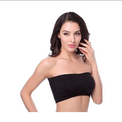 チューブトップブラ カップ付きインナー ノンワイヤー レディース インナー ナイトブラ ベアトップ ...