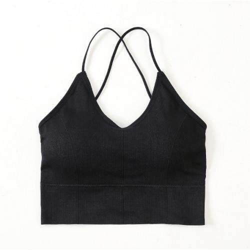 カップ付き ノンワイヤー ヨガブラ スポブラ 見せブラ 背中見せ 無地 ブラトップ  クロス ヨガウ...