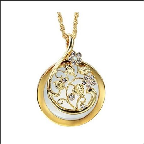 【D-J0001】スライド式 ルーペペンダント ラグジュアリーフラワーの透かし柄 胸元 アンティーク...