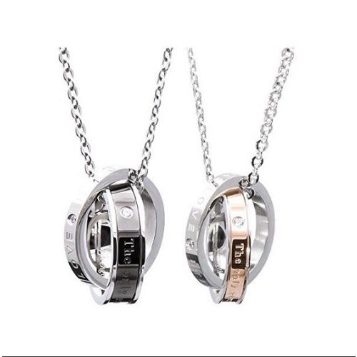 【D-J0019】ペアネックレス カップル ステンレス メンズ レディース ジュエリー ネックレス ...