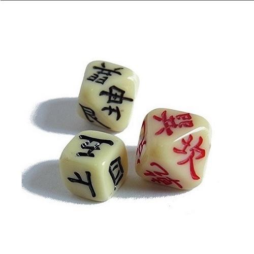 周易八面体サイコロ（大）　サイコロ　収納袋付き