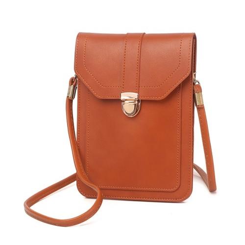 スマホポーチ　ミニバッグ　小銭入れ　縦型　薄型　ショルダー　お散歩　ポシェット　レディース　６色展開