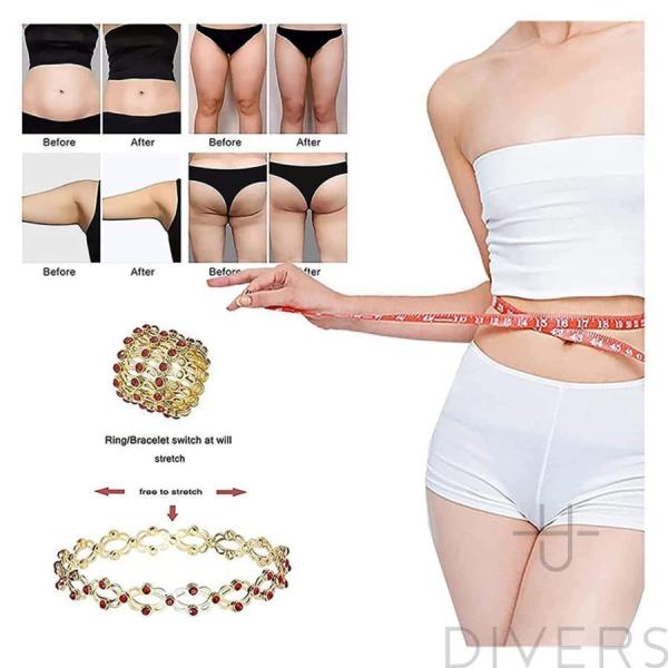 デトックス リング 2 in 1調整可能 ブレスレットリング 男性 女性 デトックス リンパ ブレス...