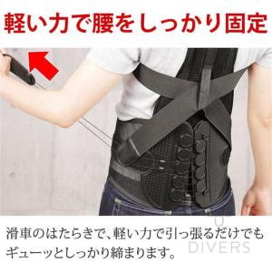 腰痛ベルト 骨盤ベルト 猫背矯正ベルト 背中と...の詳細画像2