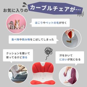 カーブルチェア ワイド 専用カバー 防臭 汚れ...の詳細画像2
