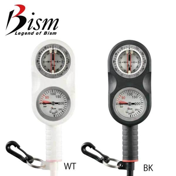 ゲージ 残圧計＋コンパス Bism ビーイズム Beans GAUGE GB4121K ダイビング小...