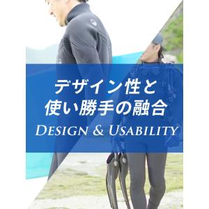 セミドライ ウエットスーツ 5×4mm メンズ...の詳細画像5