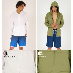 ラッシュガード メンズ パーカー 長袖 水着 ...の詳細画像2