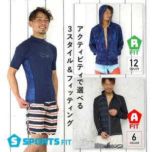 ラッシュガード メンズ 半袖 UVカット 水陸...の詳細画像4