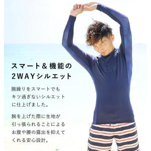 ラッシュガード メンズ 半袖 UVカット 水陸...の詳細画像5