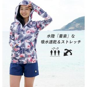 ラッシュガード レディース パーカー 長袖 水...の詳細画像5