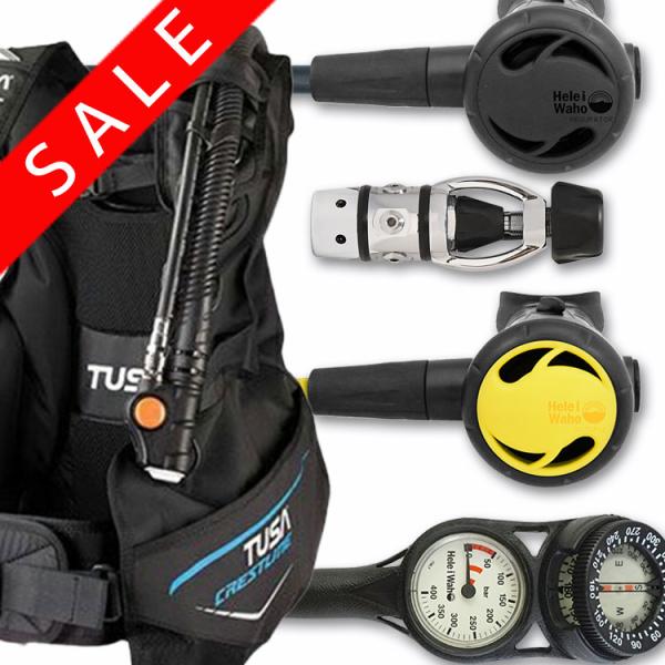 ダイビング 重器材 器材 セット BCD レギュレーター オクトパス ゲージ 重器材セット 4点 【...