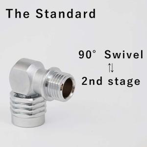 スイベルアダプター レギュレーター用 90°The Standard ザ・スタンダード ダイビング  レギュレーター  パーツ アクセサリー｜diving-hid