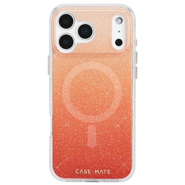 Case-Mate ケースメイト トゥインクル オレンジオンブレ iPhone17 Pro用 Mag...