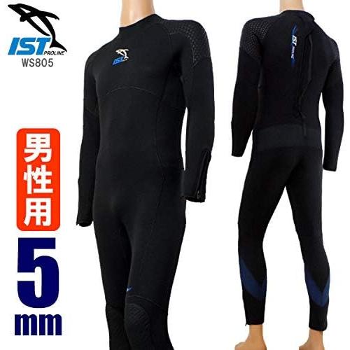 IST ウェットスーツ 5mm メンズ フルスーツ ブラック サイズ:XXL IST PROLINE...