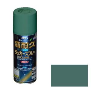ラッカースプレー ラッカー塗料 高耐久 スプレー塗料　300ML　オールドグリーン色 アサヒペン 自転車/鉄/家具/機械｜diy-kiraku