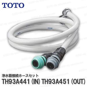 TOTO ビルトイン型浄水器用  付属ホースセット TH93A441・TH93A451セット（カートリッジ品番：TH634-2・TH634-1・TH634RR等)新品未使用品