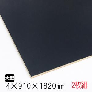 カラープリントボード（合板）黒 4mm×910mm×1820mm(A品) 3枚組/約10.95