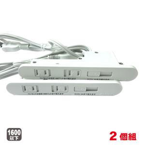 家具用コンセントノア2ヶ口スライドタイプNC-1522USB2A（白色）2個組　A品｜diy-support