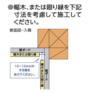 巾木樹脂コーナー入隅 IPE-MHC106K※...の詳細画像3