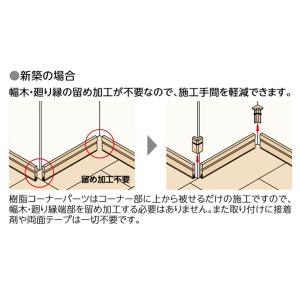 巾木樹脂コーナー入隅 IPE-MHC106K※...の詳細画像5
