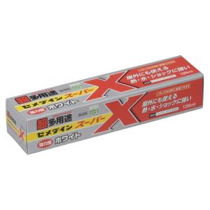 (セメダイン接着剤) スーパー×ホワイトP 135ml (屋外/耐水/耐熱/衝撃/金属/ゴム/石/木/革)｜diy-tatsu