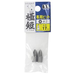 スターエム・極短専用ビット　2本入・+2×17　(コーナーストロング極短に取り付けて使用する専用ビット)｜diy-tatsu