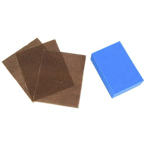 紙やすり　紙やすりブロック付　サンドペーパーセット・粒度240 (さび落とし 錆びとり サビ取り)
