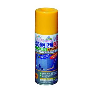 アサヒペン 道路線引き用スプレー中線用 黄色 400ml
