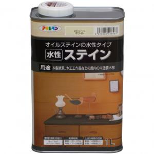 アサヒペン 水性ステイン ホワイト 1L