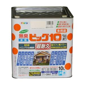 アサヒペン 水性ビッグ10多用途 ミルキーホワイト 10L 219