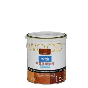 カインズ WOOD 水性塗料 木部保護用 マホガニー 1.6L｜diy-tool