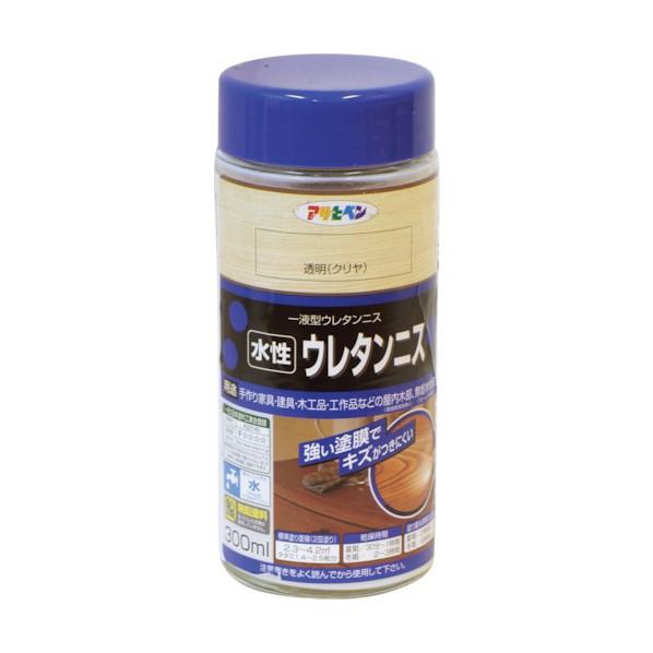 アサヒペン 水性ウレタンニス 透明(クリヤ) 300ml 447579