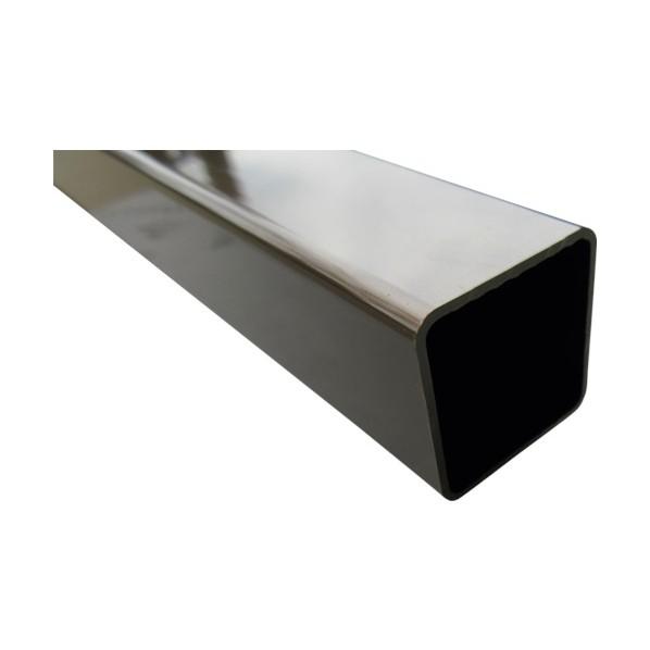 ※法人専用品※アルインコ アルミ角パイプ角R3付 25X25X1.2 ブロンズ 4m FB106B ...