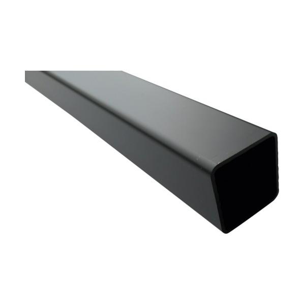 ※法人専用品※アルインコ アルミ角パイプ角R3付 25X25X1.2 ブラック 4m FB106K ...