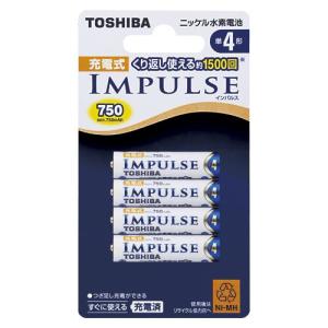 充電式IMPULSE ニッケル水素電池 単4形 4本パック （単4形 4本） TNH-4A-4Pの商品画像