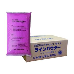 日本理化学 ダストレスラインパウダー5KX4 赤 DLP-5-R