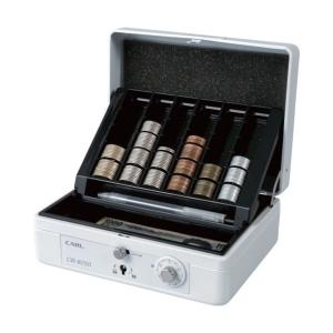 カール事務器 手提げ金庫 キャッシュボックス A6サイズ ホワイト CB-8250-W 1個