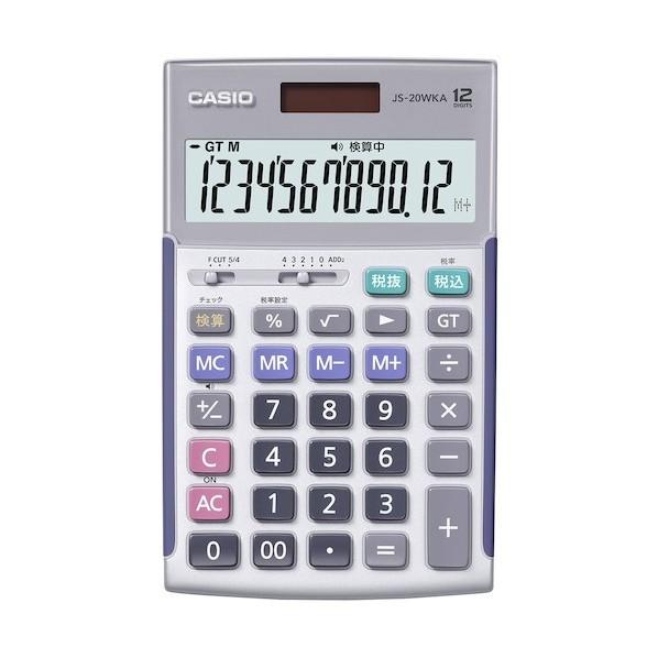 カシオ計算機 電卓 JS-20WKA-SR-N 1台