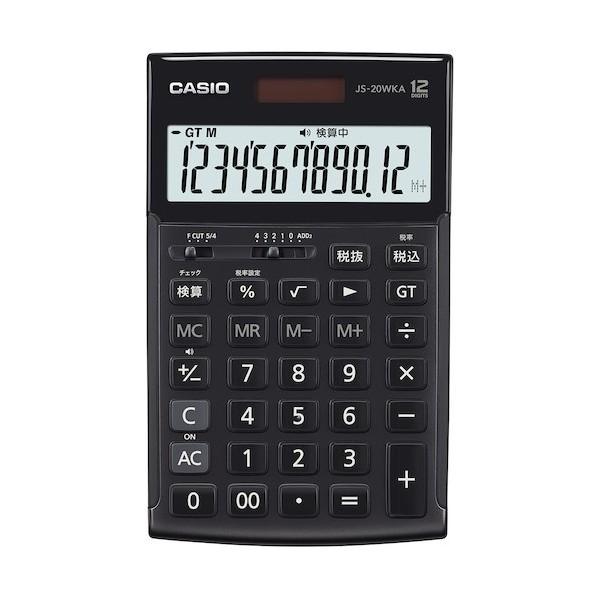 カシオ計算機 電卓 JS-20WKA-BK-N 1台