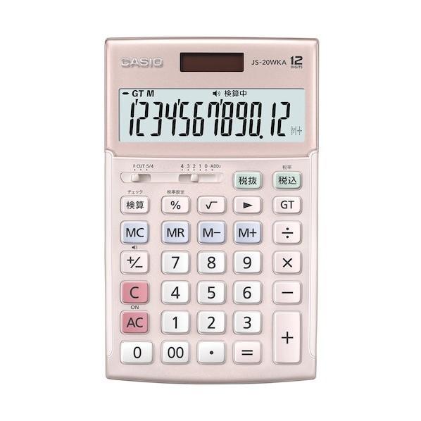 カシオ計算機 電卓 JS-20WKA-PK-N 1台