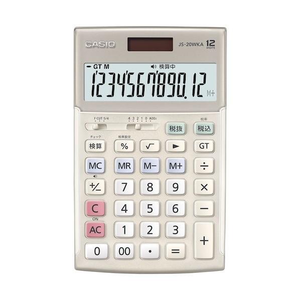 カシオ計算機 電卓 JS-20WKA-GD-N 1台