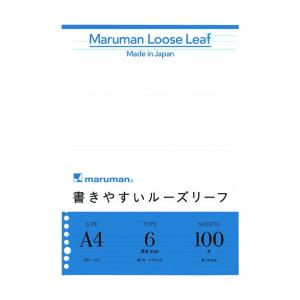 アケボノクラウン A4ルーズリーフ6mm罫100枚 L1101H｜diy-tool