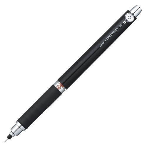 三菱鉛筆 クルトガラバーグリップ付 ブラック M56561P.24