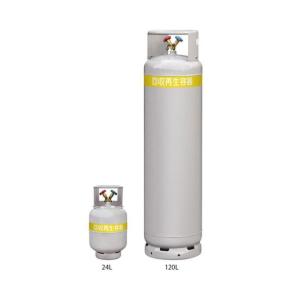 アサダ フロン回収再生ボンべ フロートセンサなし 24L